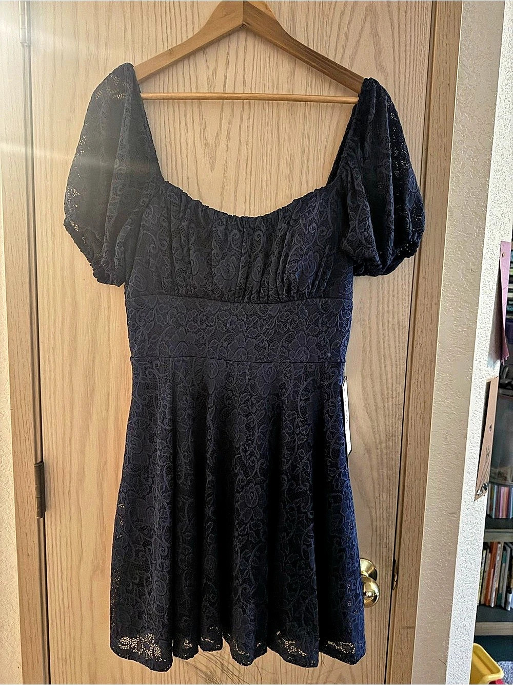 Floral Mini Dress Blue XXL NWT